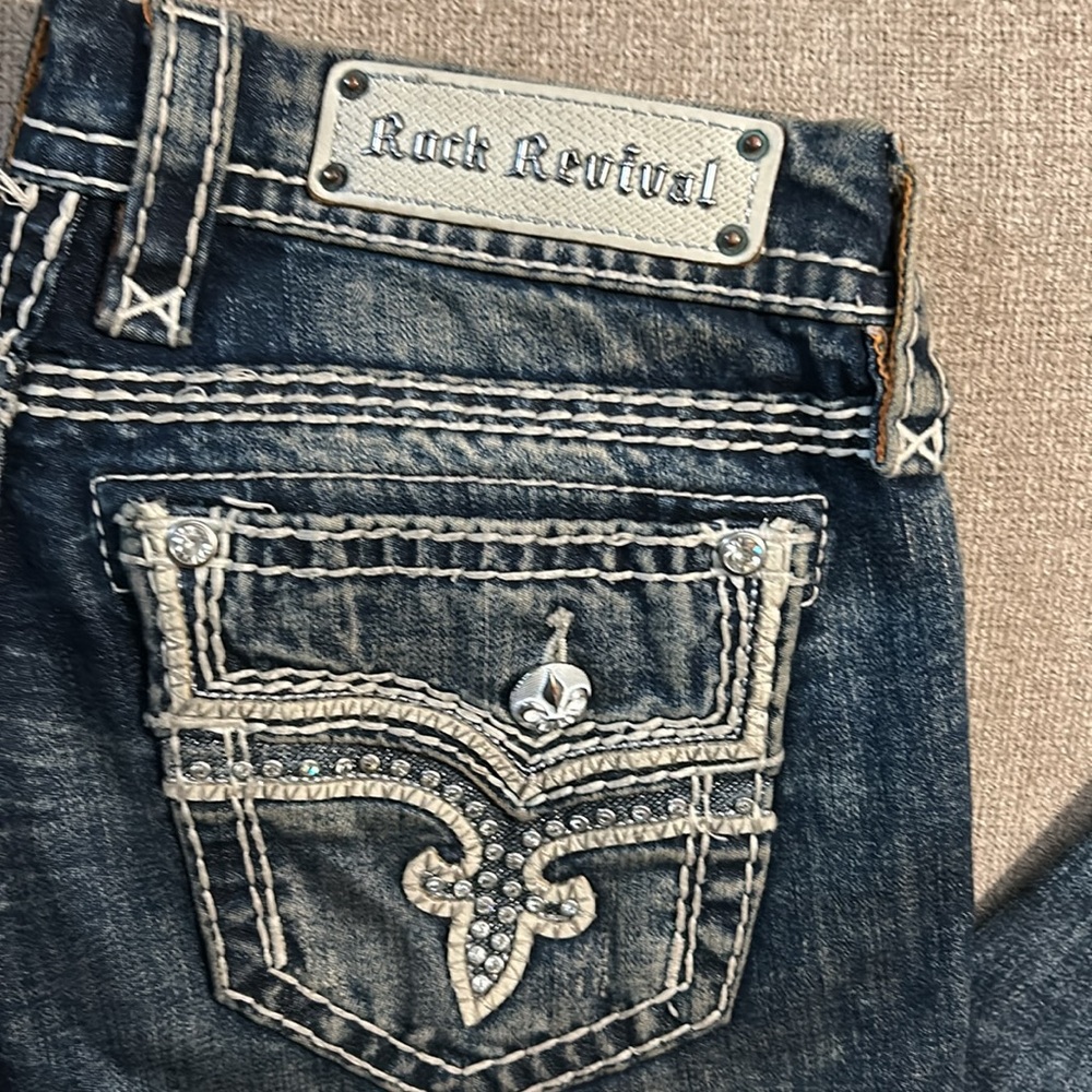 Women’s Rock Revival Straight Leg Jeans size 29 - Picture 4 of 9